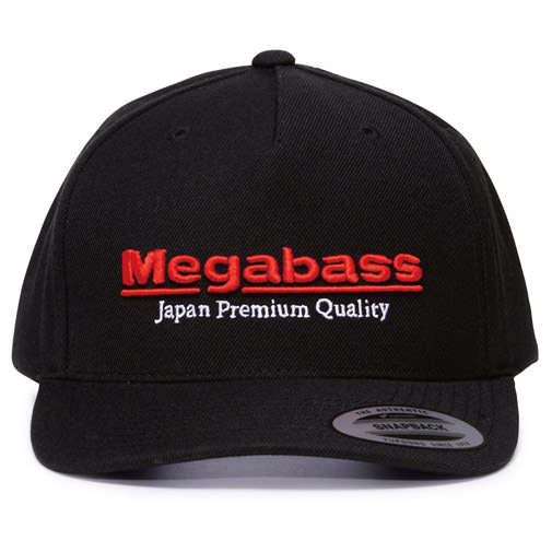 Megabass Classic Snapback Hat ブラック アパレル・ギア