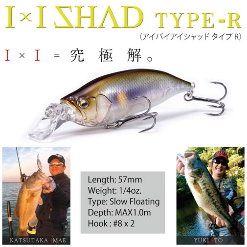 メガバス アイバイアイシャッド I×I SHAD タイプ3×1 タイプR×2-