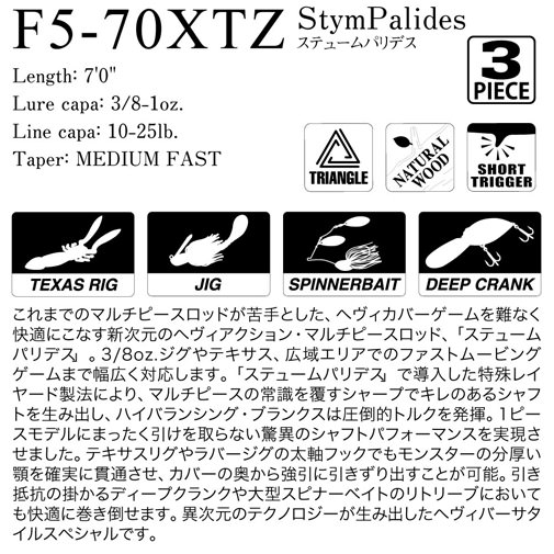 TRIZA(トライザ) F5-70XTZ ロッド | Megabass - メガバス オンライン