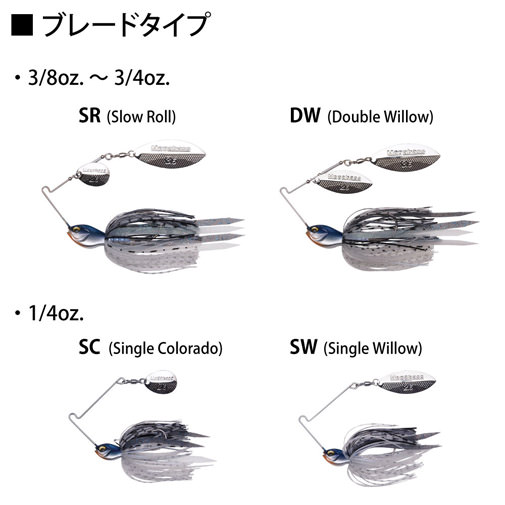 SV-3 (1/2oz SR) ホワイトチャート ルアー | Megabass
