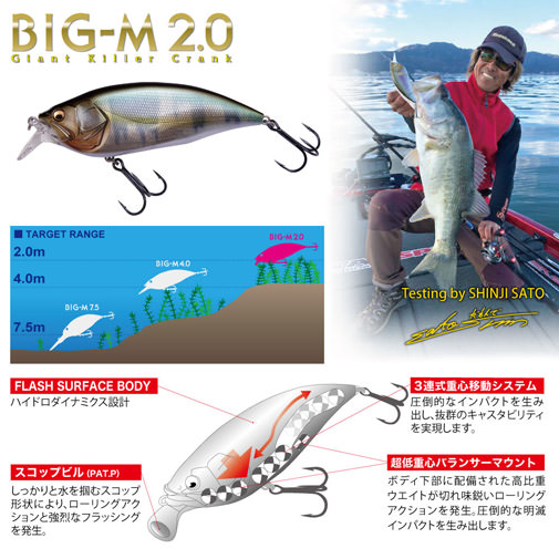 BIG-M(ビッグエム) 2.0 塾長ピンク ルアー | Megabass - メガバス オンラインショップ