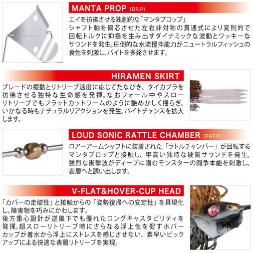 夏の風物詩「バズベイト」マズメ時に超攻撃型ジャマイカボアで