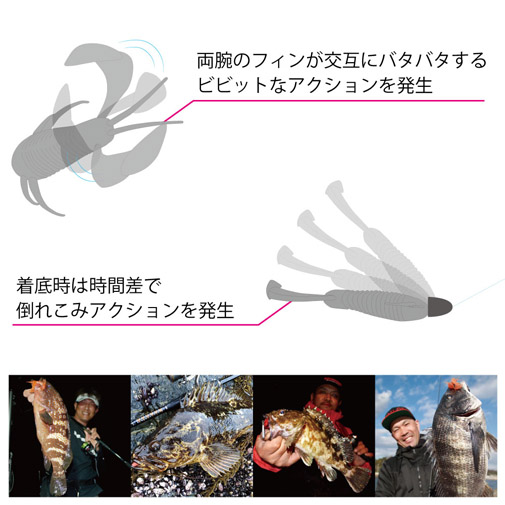 ROCK HOG(ロックホッグ) 2.5inch クリアレッド ルアー | Megabass