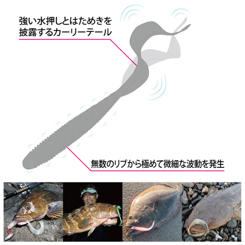 KEMURI CURLY(ケムリカーリー) 2.5inch イワシ ルアー | Megabass