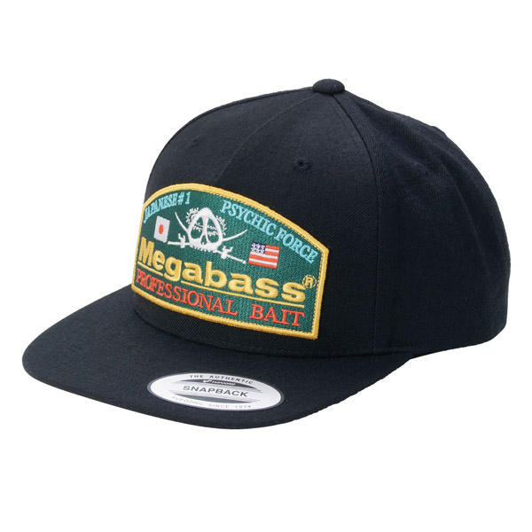 MEGABASS CAP PSYCHIC SNAPBACK BLACK/GREEN(サイキックスナップ