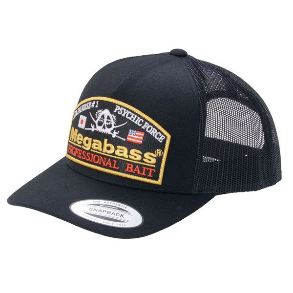 Megabass Cap Brush Trucker Black/White