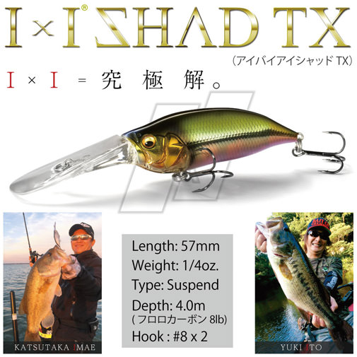 IXI SHAD(アイバイアイ シャッド) TX BIWAKO ヒウオ ルアー | Megabass 