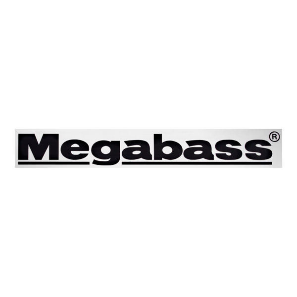 カッティングステッカー Megabass 20cm ブラック アパレル・ギア