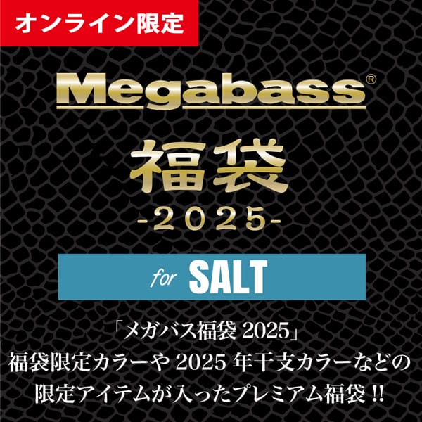 12月末発送】【オンライン限定】2025福袋 ONLINE限定 SALT 2025福袋 | Megabass - メガバス オンラインショップ