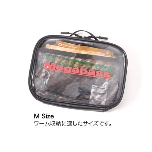 MEGABASS CLEAR POUCHⅡ(クリアポーチⅡ) (S) BLACK アパレル