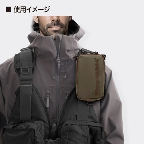 オンライン限定】MEGABASS MOBILE POUCHⅡ(モバイルポーチⅡ) BLACK